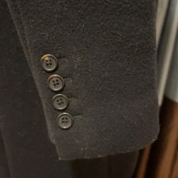 Bird by JUICY COUTURE Black Wool Coat Size M - Picture 6 of 8